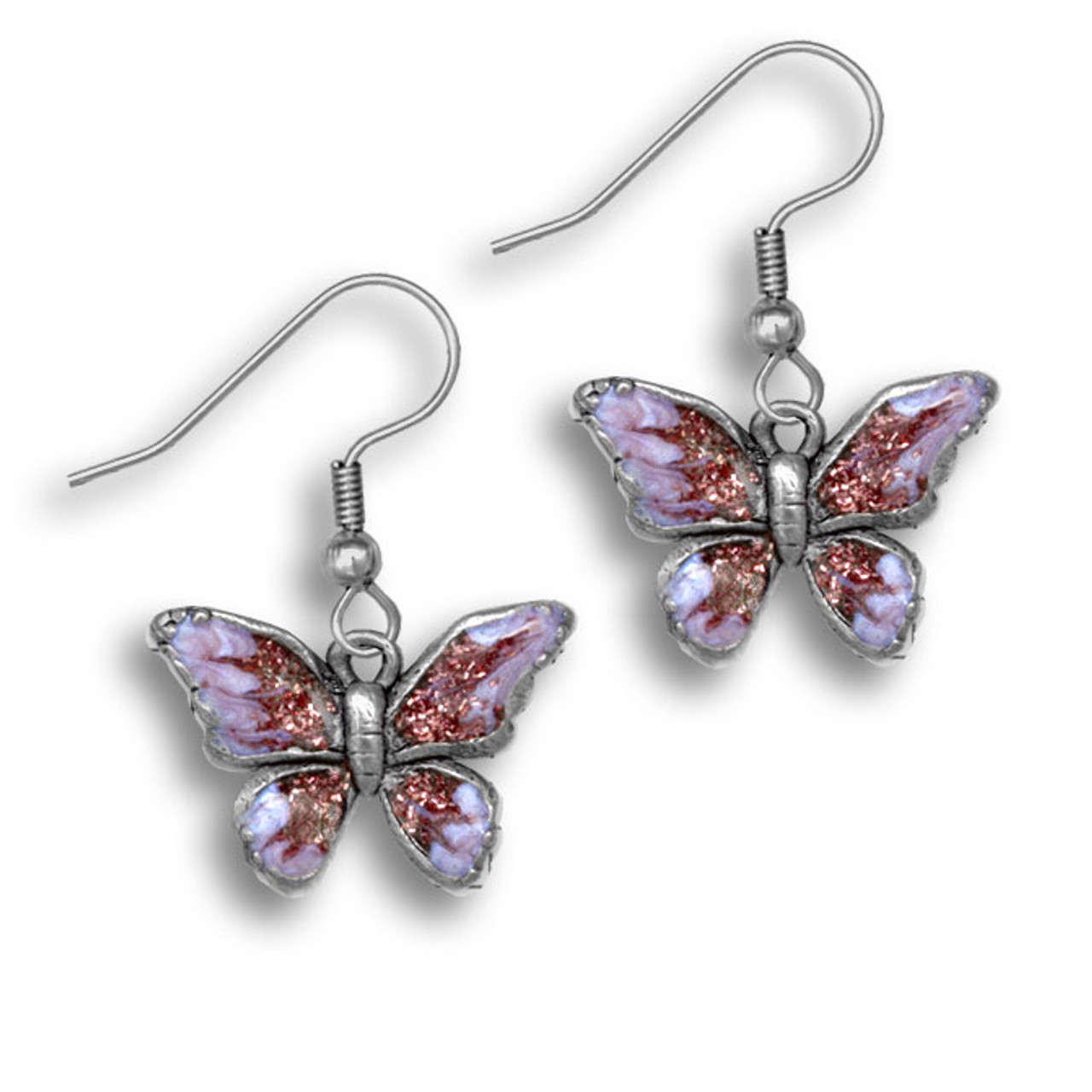 Cato Fashions | Cato Violet Butterfly Wing Earrings